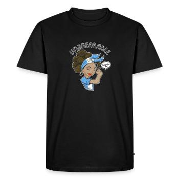Fille guatémaltèque Incassable I Patrimoine Guatemala - T-shirt Premium bio Homme - noir - Devant - Nico (187cm)
