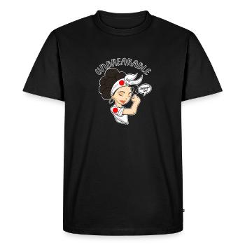 Fille japonaise incassable I Héritage japonais I - T-shirt Premium bio Homme - noir - Devant - Nico (187cm)