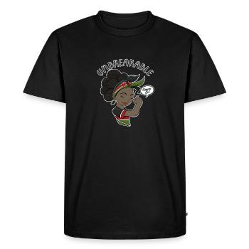 Kenyan Girl Unbreakable I Kenyan Heritage I Kenya - T-shirt Premium bio Homme - noir - Devant - Nico (187cm)