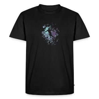 Soccer Striker Color Splash - T-shirt Premium bio Homme - noir - Devant - Nico (187cm)