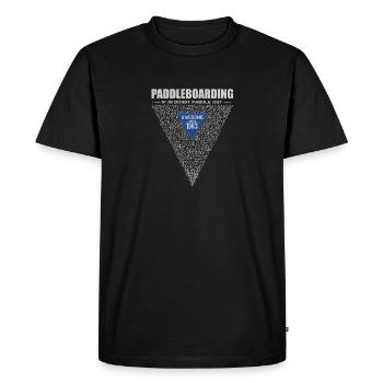 En cas de doute, pagayez. Stand up Paddle, SUP 1963 - T-shirt Premium bio Homme - noir - Devant - Nico (187cm)