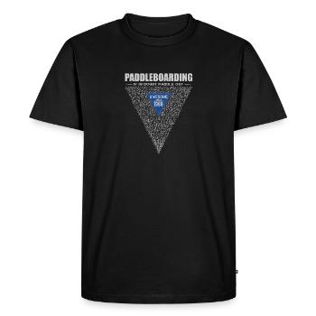 En cas de doute, pagayez. Stand up Paddle, SUP 1969 - T-shirt Premium bio Homme - noir - Devant - Nico (187cm)