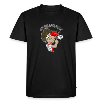 Fille maltaise incassable I Héritage maltais I - T-shirt Premium bio Homme - noir - Devant - Nico (187cm)