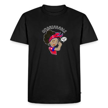 Nepalese Girl Unbreakable I Nepalese Heritage I - Men's Premium Organic T-Shirt - black - Front - Nico (187cm)