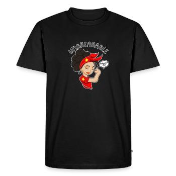 Fille vietnamienne Héritage vietnamien incassable - T-shirt Premium bio Homme - noir - Devant - Nico (187cm)