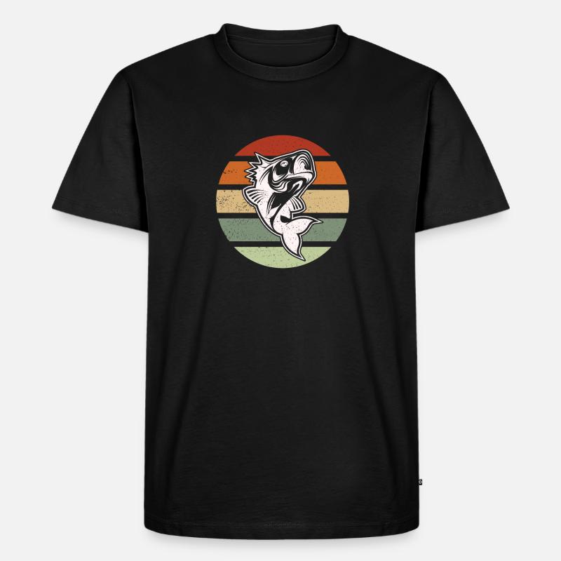Klassischer koi - Männer Premium Bio T-Shirt - Schwarz