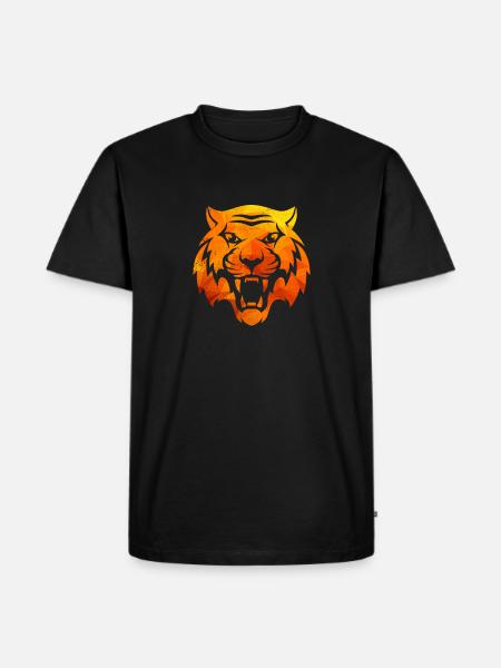 Just Tiger - Männer Premium Bio T-Shirt - Schwarz