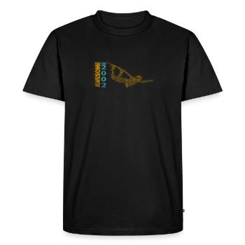 Génial depuis 2002. Wakeboard Lifestyle - T-shirt Premium bio Homme - noir - Devant - Nico (187cm)