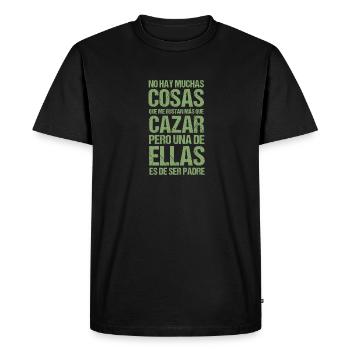 Me Gustan Más Que Cazar, Una De Ellas Es De Ser - T-shirt Premium bio Homme - noir - Devant - Nico (187cm)