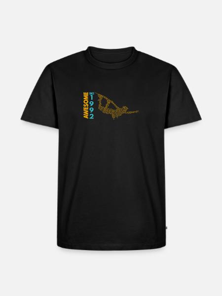 Awesome since 1992. Wakeboard Lifestyle - Men's Premium Organic T-Shirt - black