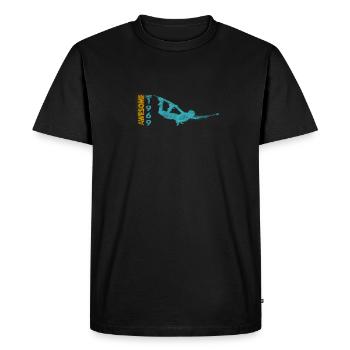 Génial depuis 1969. Wakeboard Lifestyle - T-shirt Premium bio Homme - noir - Devant - Nico (187cm)