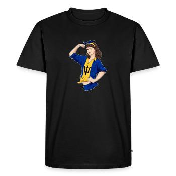 Barbados Girl Unbreakable I Patrimoine de la Barbade - T-shirt Premium bio Homme - noir - Devant - Nico (187cm)