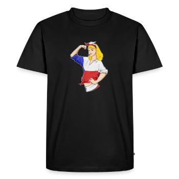 Fille tchèque Incassable I Héritage tchèque Tchèque - T-shirt Premium bio Homme - noir - Devant - Nico (187cm)