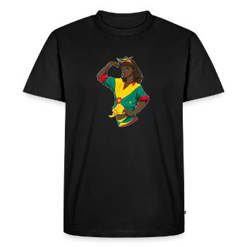 Grenade Fille Incassable I Patrimoine de la Grenade I - T-shirt Premium bio Homme - noir - Devant - Nico (187cm)