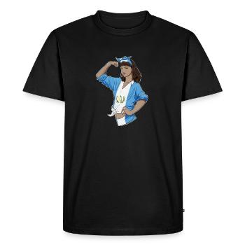 Fille guatémaltèque Incassable I Patrimoine Guatemala - T-shirt Premium bio Homme - noir - Devant - Nico (187cm)