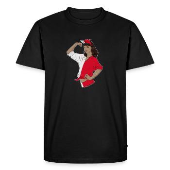 Fille maltaise incassable I Héritage maltais I - T-shirt Premium bio Homme - noir - Devant - Nico (187cm)