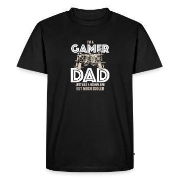I'm A Gamer Dad Just Like A Normal Dad - T-shirt Premium bio Homme - noir - Devant - Nico (187cm)
