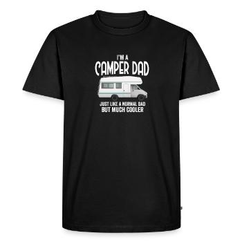 I'm A Camper Dad Loves Camping Caravan Trailer - T-shirt Premium bio Homme - noir - Devant - Nico (187cm)