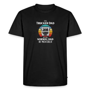 I'm A Trucker Dad Just Like A Normal Dad - T-shirt Premium bio Homme - noir - Devant - Nico (187cm)