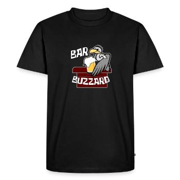 Bar Buzzard Comédie Boire - T-shirt Premium bio Homme - noir - Devant - Nico (187cm)