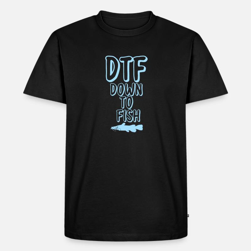 Fischspiel - Männer Premium Bio T-Shirt - Schwarz