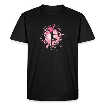 Dancing Basic Color Splash - T-shirt Premium bio Homme - noir - Devant - Nico (187cm)