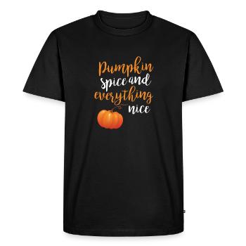 Halloween Pumpkin Pumpkin Orange Costume Gift - Men's Premium Organic T-Shirt - black - Front - Nico (187cm)