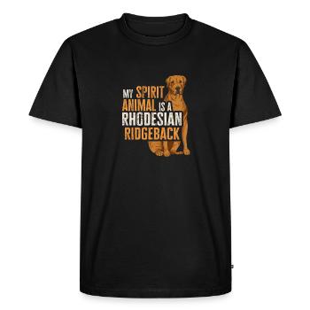 Rhodesian Ridgeback Dog - Men's Premium Organic T-Shirt - black - Front - Nico (187cm)