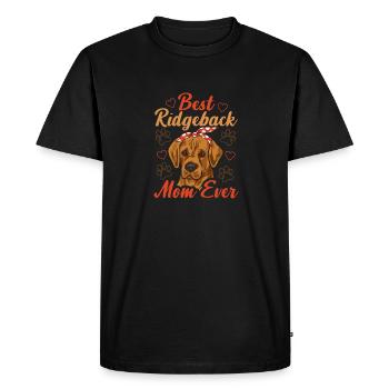 Rhodesian Ridgeback Dog - Men's Premium Organic T-Shirt - black - Front - Nico (187cm)