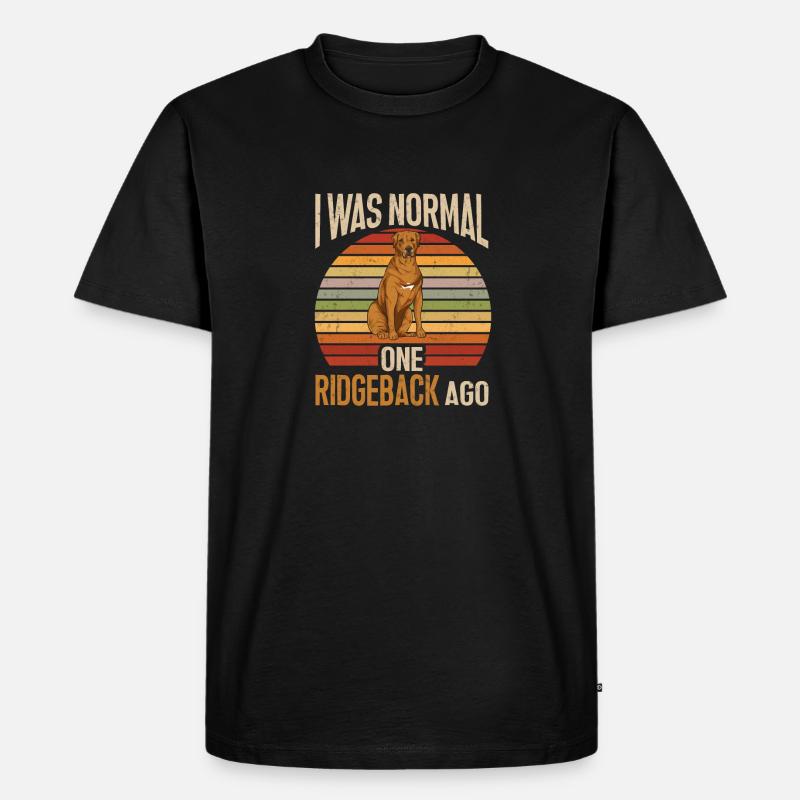 Rhodesian Ridgeback Hund - Männer Premium Bio T-Shirt - Schwarz