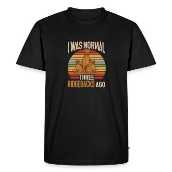 Rhodesian Ridgeback Dog - Men's Premium Organic T-Shirt - black - Front - Nico (187cm)