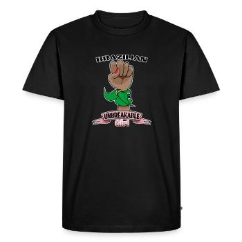 Fille brésilienne incassable I Héritage brésilien - T-shirt Premium bio Homme - noir - Devant - Nico (187cm)