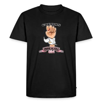 Cyprus Girl Unbreakable I Cyprus Heritage I - Men's Premium Organic T-Shirt - black - Front - Nico (187cm)
