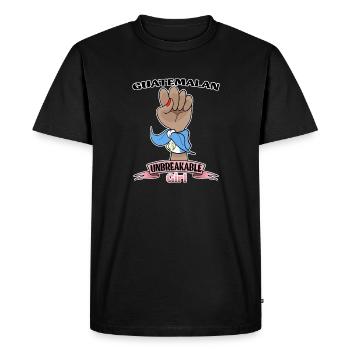 Fille guatémaltèque Incassable I Patrimoine Guatemala - T-shirt Premium bio Homme - noir - Devant - Nico (187cm)
