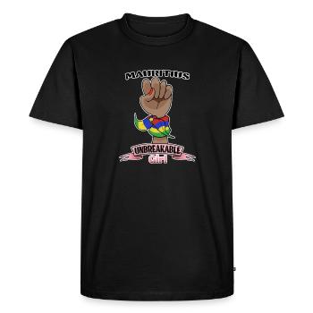 Mauritius Girl Unbreakable Patrimoine de Maurice - T-shirt Premium bio Homme - noir - Devant - Nico (187cm)