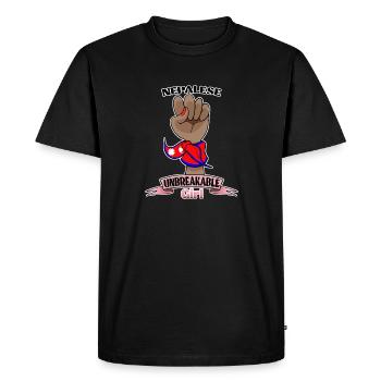 Nepalese Girl Unbreakable I Nepalese Heritage I - Men's Premium Organic T-Shirt - black - Front - Nico (187cm)