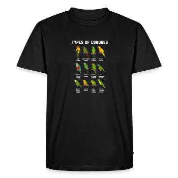 Molinasittich Perroquet Oiseau Perruche du Soleil - T-shirt Premium bio Homme - noir - Devant - Nico (187cm)