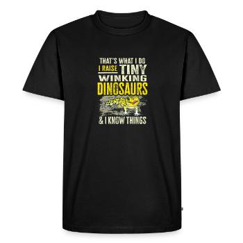 Leopard Gecko Lizard Reptiles Herpetologist - Men's Premium Organic T-Shirt - black - Front - Nico (187cm)