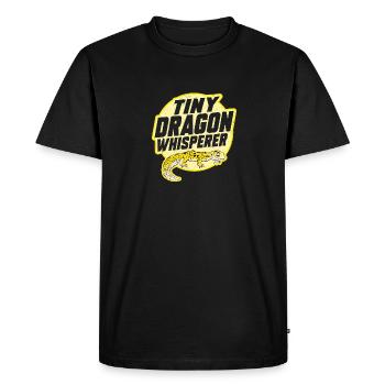 Leopard Gecko Lizard Reptiles Herpetologist - Men's Premium Organic T-Shirt - black - Front - Nico (187cm)
