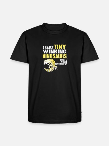 Leopard Gecko Lizard Reptiles Herpetologist - Men's Premium Organic T-Shirt - black