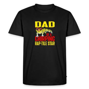Leopard Gecko Lizard Reptiles Herpetologist - Men's Premium Organic T-Shirt - black - Front - Nico (187cm)