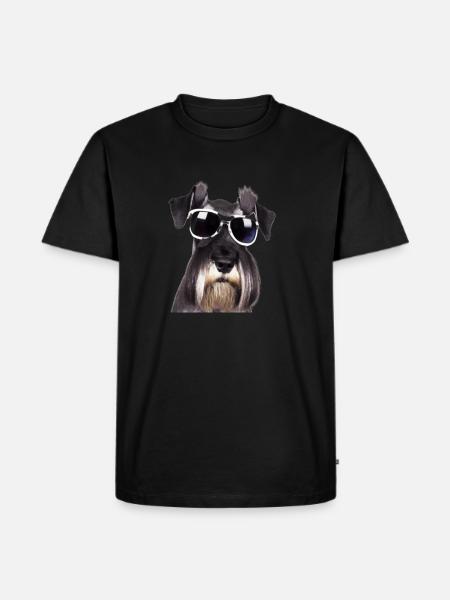 Miniature Schnauzer - Men's Premium Organic T-Shirt - black