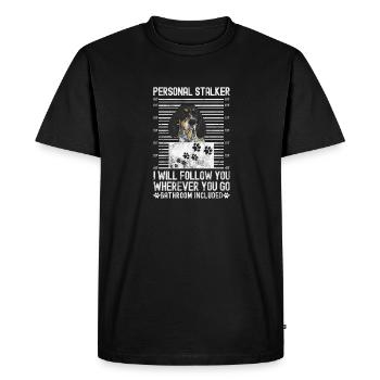 Bluetick Coonhound Cadeau Drôle Dicton - T-shirt Premium bio Homme - noir - Devant - Nico (187cm)