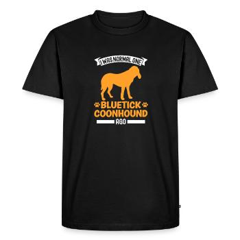 Bluetick Coonhound Cadeau Drôle Dicton - T-shirt Premium bio Homme - noir - Devant - Nico (187cm)