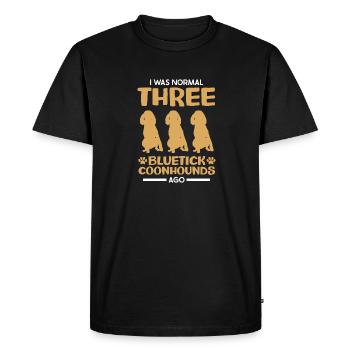 Bluetick Coonhound Cadeau Drôle Dicton - T-shirt Premium bio Homme - noir - Devant - Nico (187cm)