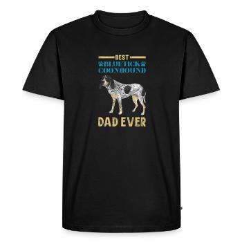 Bluetick Coonhound Cadeau Drôle Dicton - T-shirt Premium bio Homme - noir - Devant - Nico (187cm)