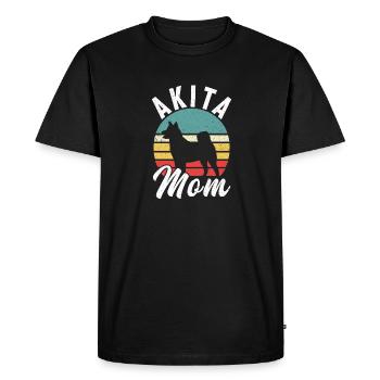 Akita Inu américain - T-shirt Premium bio Homme - noir - Devant - Nico (187cm)