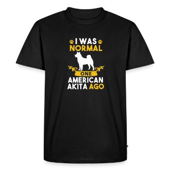 Akita Inu américain - T-shirt Premium bio Homme - noir - Devant - Nico (187cm)