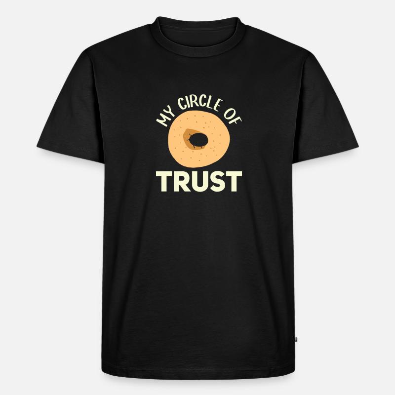 Bagel Spruch Geschenk - Männer Premium Bio T-Shirt - Schwarz