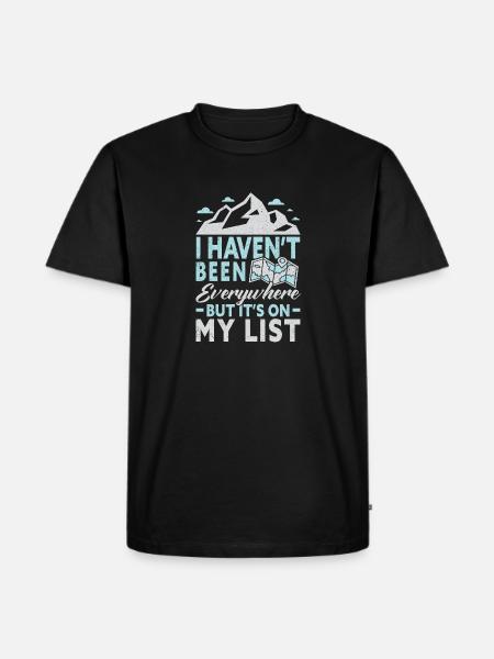 Outdoor Camping Hiking Backpacking - Men's Premium Organic T-Shirt - black